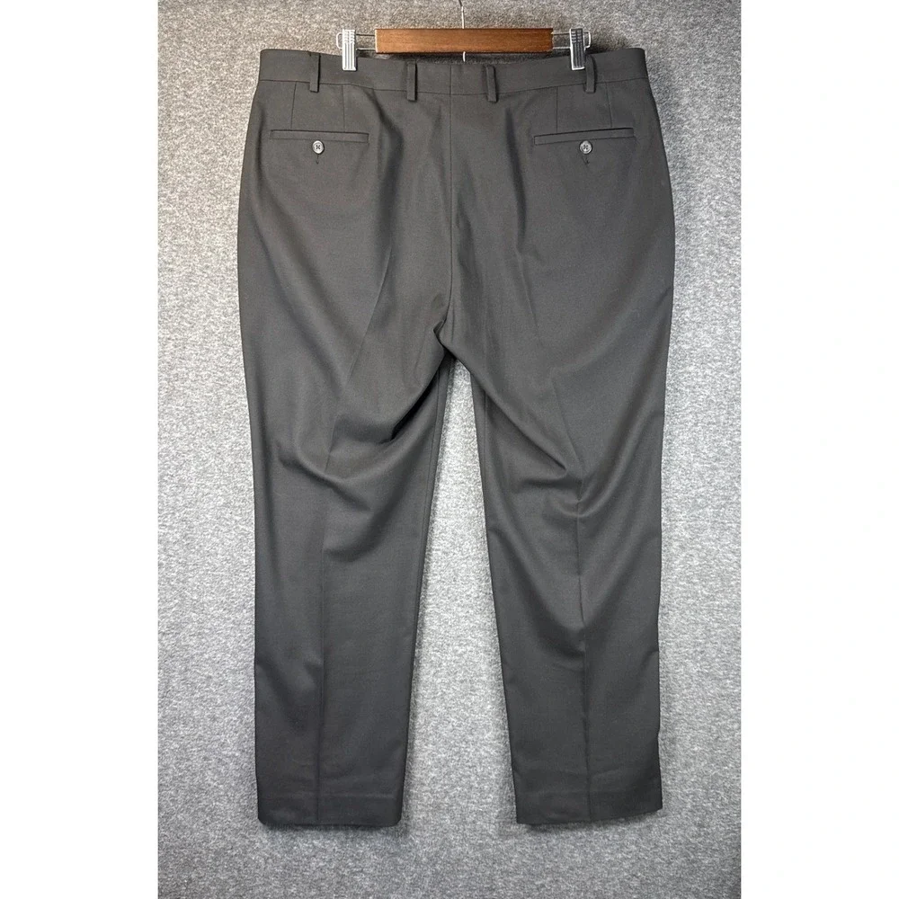 Lauren Ralph Lauren Black Flat Front Dress Pants Mens 40x30 Career Trousers Mngr